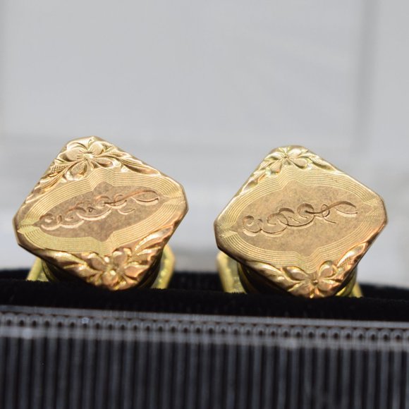 Unlisted Other - 10K Gold ECS Cuff Links (Scrolled)